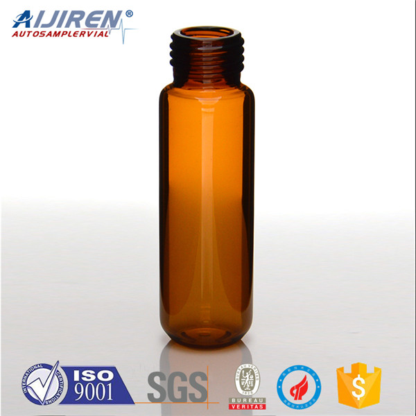 amber 18mm borosil gc vials with flat bottom for lab test VWR